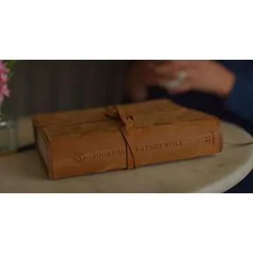 ESV Journaling Study Bible in Natural Leather for Notes