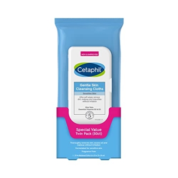 Cetaphil Gentle Cleansing Wipes Pack for Sensitive Skin