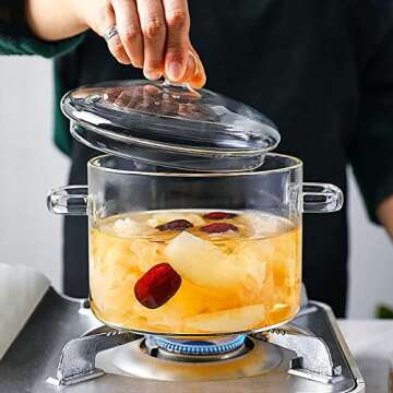 Clear Cooking Pot - 64oz Multi-Function Saucepan
