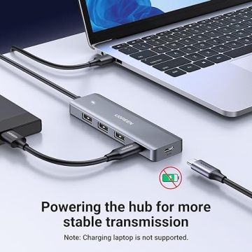 UGREEN USB Hub - 4 Ports Multiport Adapter with USB C Power