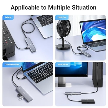 UGREEN USB Hub - 4 Ports Multiport Adapter with USB C Power