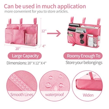 Bseash Bunk Bed Organizer with 8 Pockets for Ultimate Convenience