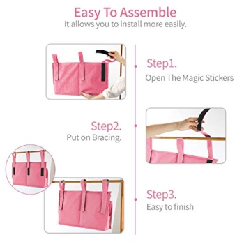 Bseash Bunk Bed Organizer with 8 Pockets for Ultimate Convenience