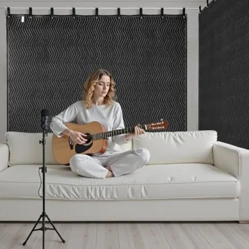 VEVOR 2 Pcs Sound Dampening Blankets - Soundproof Curtains, 96x80 in, Noise Control & Light Blocking...