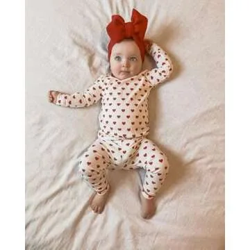 KicKee Full of Hearts Pajamas - Cute and Cozy 2-Piece Set