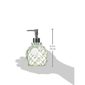 Avanti Linens - Lotion Pump/Soap Dispenser, Countertop Accessories, Beach Inspired Bathroom Decor (S...