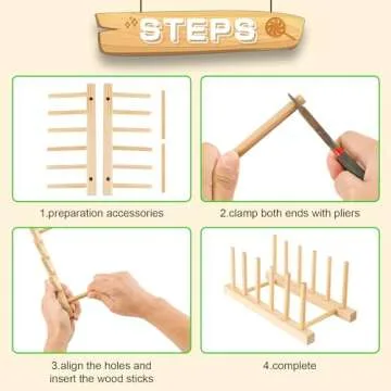 Wooden Puzzle Display Stand - Jigsaw Shelf Stand Puzzle Holder Rack - Storage and Organization for Kids & Adults