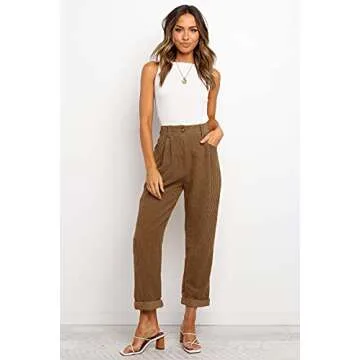Stylish NIMIN Corduroy Pants for Women - Must-Have for Fall