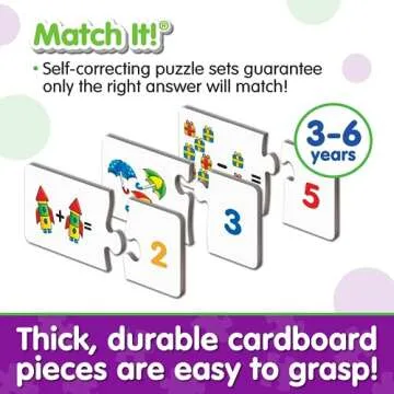 Engaging Match It! Mathematics Puzzle for Kids 3-6