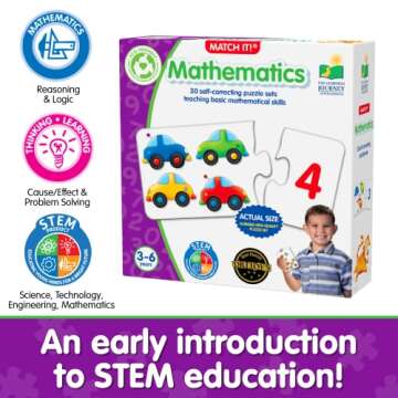 Engaging Match It! Mathematics Puzzle for Kids 3-6