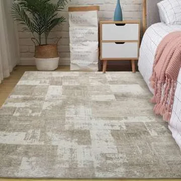 Area Rugs 9x12 Living Room Washable - Modern Abstract Design