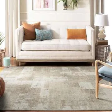 Area Rugs 9x12 Living Room Washable - Modern Abstract Design
