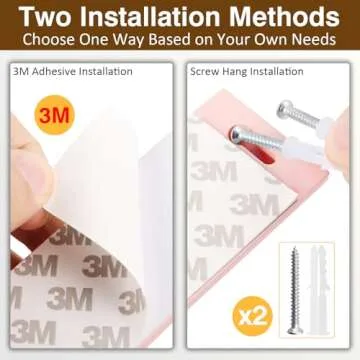 Durmmur 3 Pack Sunglass Organizer, Wall Mounted Sunglasses Organizer, Wooden Glasses Holder Sunglass Holder, Sunglasses Rack for Hanging Your Multiple Eyeglasses, for Wall, Home Decor(Pink)