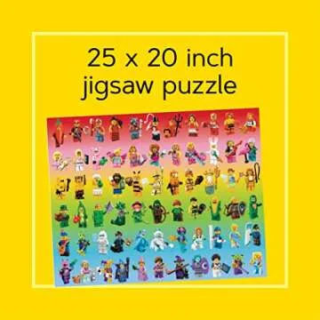 LEGO Minifigure Rainbow 1000-Piece Puzzle for All Ages