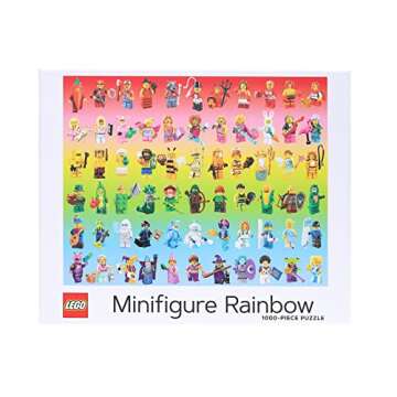 LEGO Minifigure Rainbow 1000-Piece Puzzle for All Ages