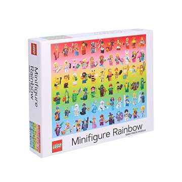 LEGO Minifigure Rainbow 1000-Piece Puzzle for All Ages