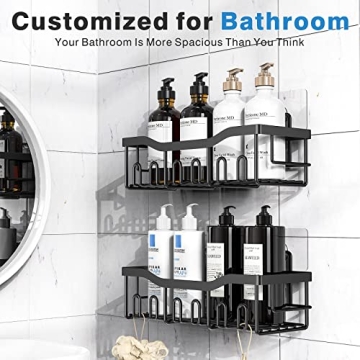 Durable Shower Caddy 2 Pack for Easy Bathroom Storage