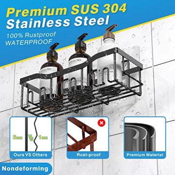 Durable Shower Caddy 2 Pack for Easy Bathroom Storage