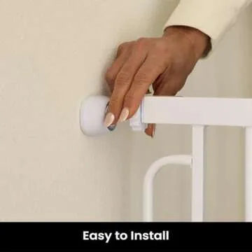 Cumbor 36" Extra Tall Baby Gate for Dogs and Kids with Wide 2-Way Door, 29.7"- 46" Width, and Auto Close Personal Safety for Babies and Pets, Fits Doorways, Stairs, and Entryways, White