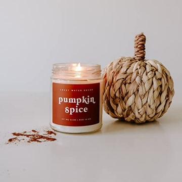 Sweet Water Decor Pumpkin Spice Candle Cozy 9oz Scented Candle