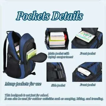 VIDOSCLA Teens Elementary School Backpack Casual Day pack Students Book Bags Outdoor Travel Knapsack Bags for Boys Girls