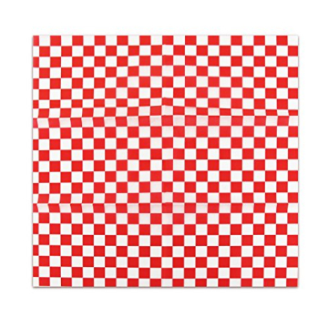 New Star Foodservice 44263 Red Check Food Basket Liners, 12 By 12-inch, Set of 36