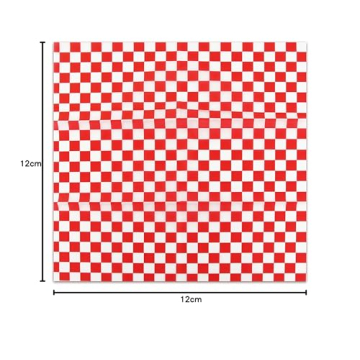 New Star Foodservice 44263 Red Check Food Basket Liners, 12 By 12-inch, Set of 36