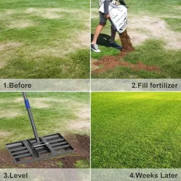 Lawn Leveling Rake with Adjustable Handle for Perfect Grass