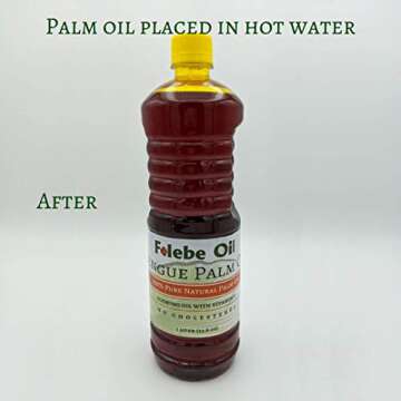 Pure Natural Red Palm Oil - Cholesterol-Free & Healthy