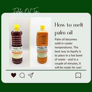 Pure Natural Red Palm Oil - Cholesterol-Free & Healthy