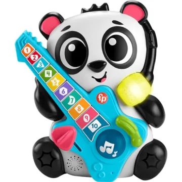 Fisher-Price Baby Learning Toy Link Squad Jam & Count Panda with Music & Lights for Ages 9+ Months, ...