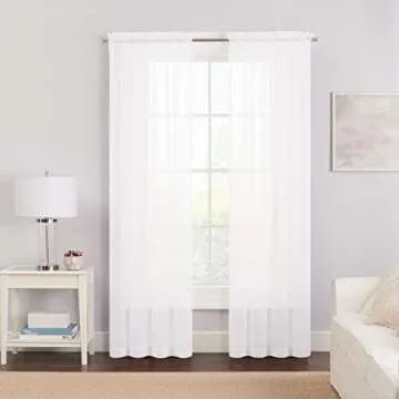 Elegant White Sheer Rod Pocket Curtains for Every Home