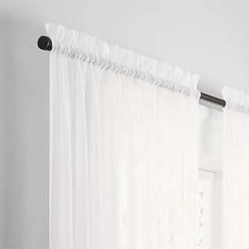 Elegant White Sheer Rod Pocket Curtains for Every Home