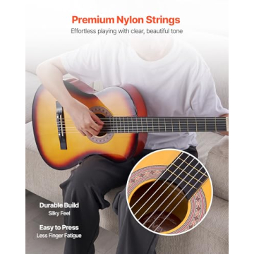 VEVOR 38 Inch Beginner Acoustic Guitar Full Starter Kit