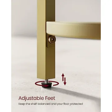 VASAGLE 5-Tier Corner Shelf for Modern Living Spaces