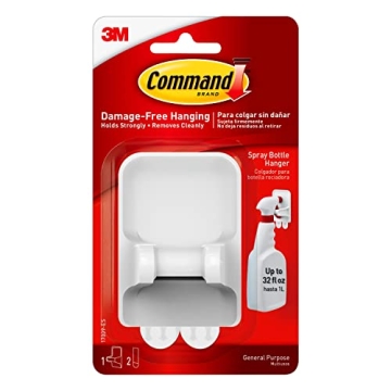 Command Spray Bottle Hanger with 2 Strips, 2 Pack, Organize