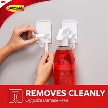 Command Spray Bottle Hanger with 2 Strips, 2 Pack, Organize