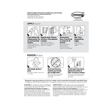 Command Spray Bottle Hanger with 2 Strips, 2 Pack, Organize