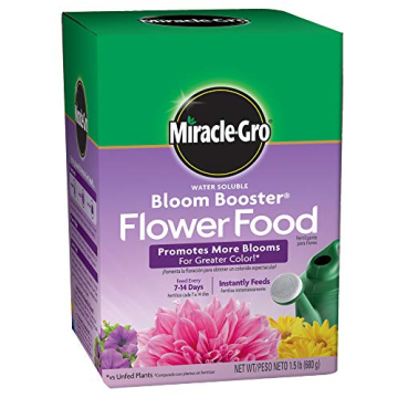 Miracle-Gro Water Soluble Bloom Booster Flower Food for Vibrant & Healthy Flowers