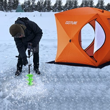 Goture 7" Ice Drill Auger - Fast, Lightweight Ice Fishing Tool