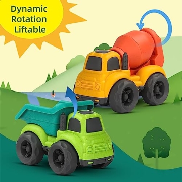 Aigitoy 2pcs Truck Set for Toddlers - Eco-Friendly & Fun