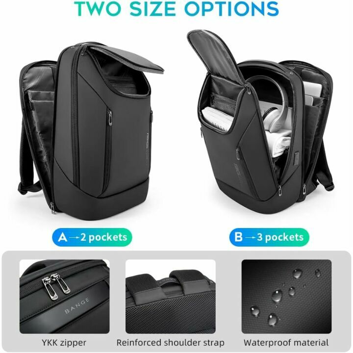 BANGE Smart Waterproof Business Backpack for Laptops