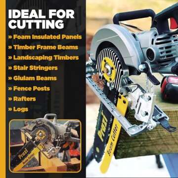 Prazi Beam Cutter Attachment for Worm Drive Saws – 12" Cut Depth