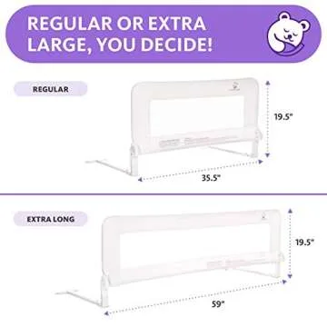 ComfyBumpy Extra Long Toddler Bed Rails for Safety