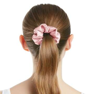 LILYSILK 100% Mulberry Silk Hair Scrunchies - Frizz Prevention