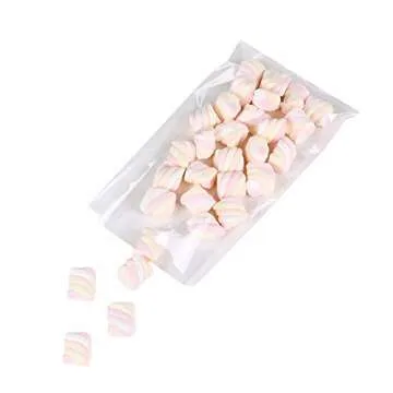 100 Pcs 10 in x 6 in Clear Flat Cello Cellophane Treat Bags Good for Bakery ,Popcorn ,Cookies, Candies ,Dessert 1.2mil.Give Metallic Twist Ties!