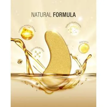 Maskiss 24k Gold Under Eye Patches (15 Pairs), eye mask, Collagen Skin Care Products, Eye Patches for Puffy Eyes, eye masks for dark circles and puffiness