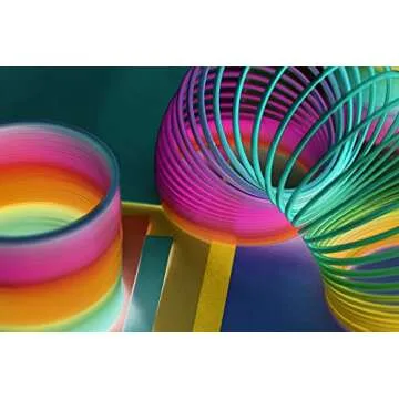 JA-RU Color Spring Fidget Toy - Fun for Kids & Adults
