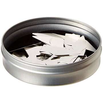 Stellar Factory Book Darts: Thin Stainless Steel Mini Bookmarks - 50 Count