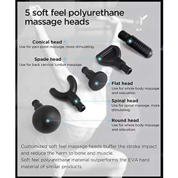 Booster Pro 2 Percussion Massage Therapy Massage Gun: Quiet + Powerful. Vibrating deep Tissue Ball Head, Deep Tissue Massage Gun, Latest Noise Reduction Technology